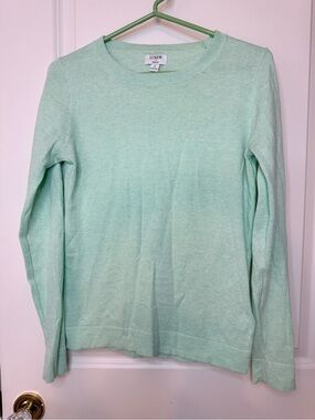 J. Crew Teddie Sweater Mint Green